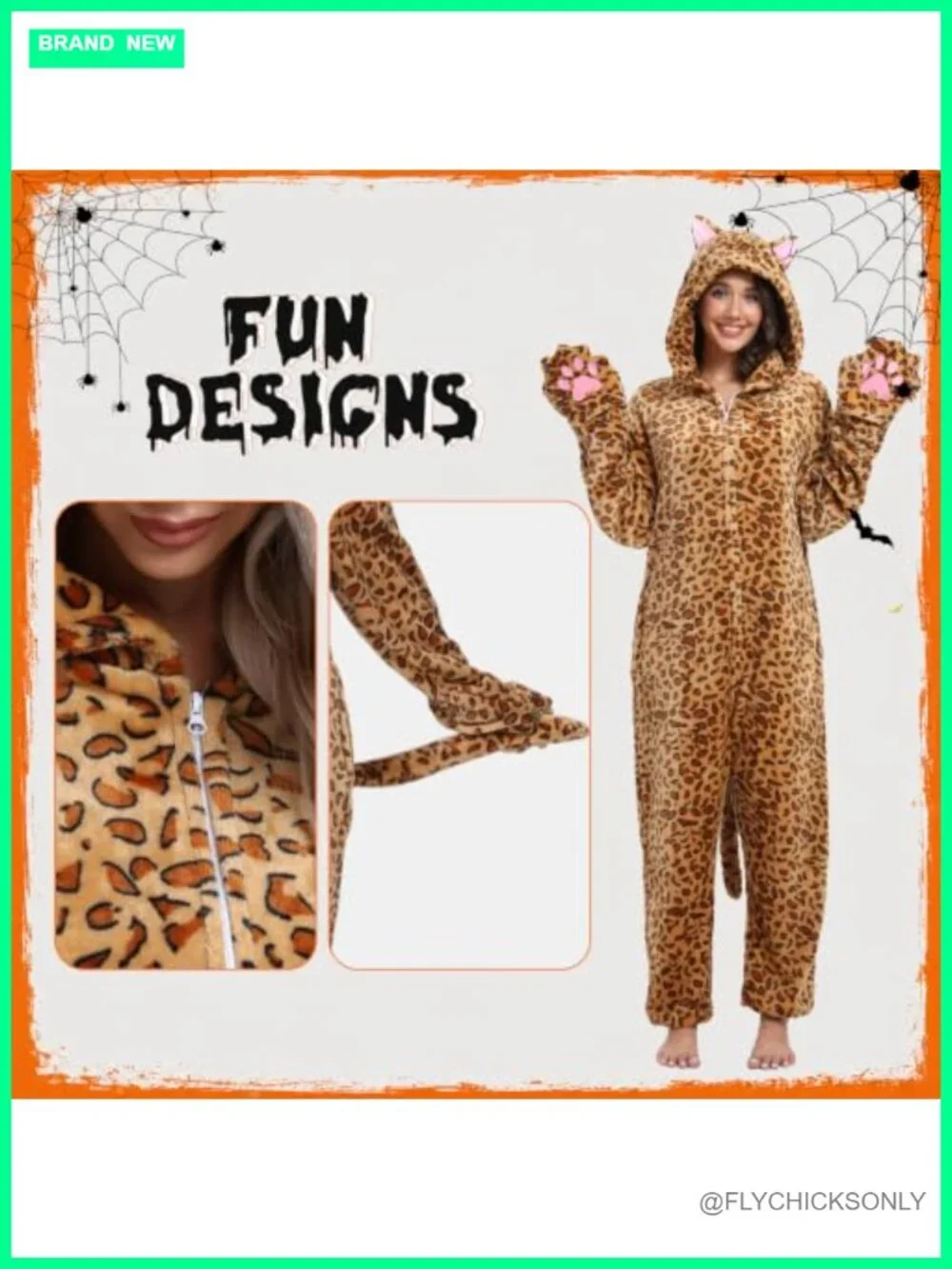 Cozy Adult Onesie Pajamas Animal Costume Fleece One Piece with Pockets for